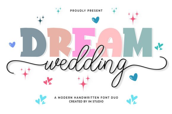 Dream Wedding Duo — original designer specimen by IM Studio