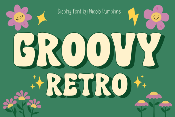 Groovy Retro designer specimen by Nicolo Pumpkins