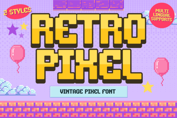 Retro Pixel — actual specimen by Brown Cupple Fonts