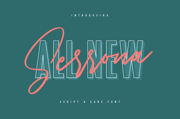 Serrona Duo — original designer specimen by Maulana Creative